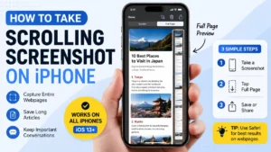 how to take scrolling screenshot iphone : Complete Guide to Every Method, App, and Setting